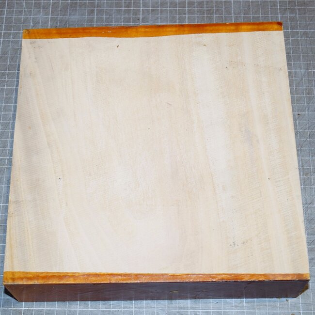 Satinwood, approx. 250 x 250 x 65 mm, 3,9 kg