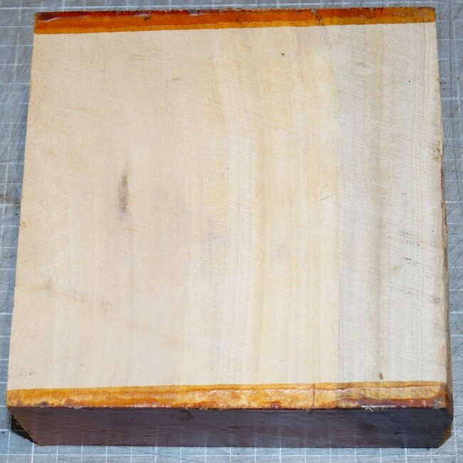 Satinwood, approx. 160 x 160 x 65 mm, 1,5 kg