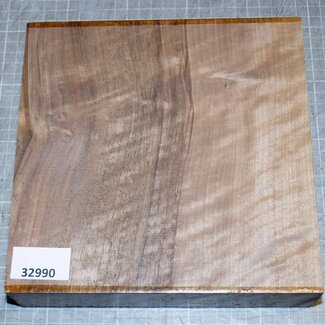 Europ. Walnut fiddleback, approx. 200 x 200 x 51 mm, 1,4 kg