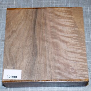 Europ. Walnut fiddleback, approx. 180 x 180 x 51 mm, 1,1 kg