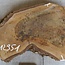 Walnut slab, approx. 790 x 530 x 52 mm, 12951