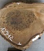 Walnut slab, approx. 620 x 540 x 52 mm, 12942