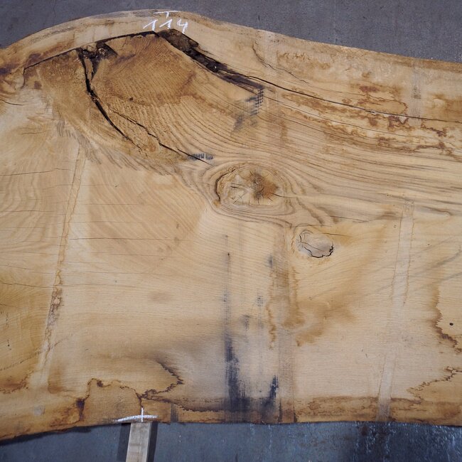 Oak table top, approx. 3150 x 870 x 80 mm, 13620