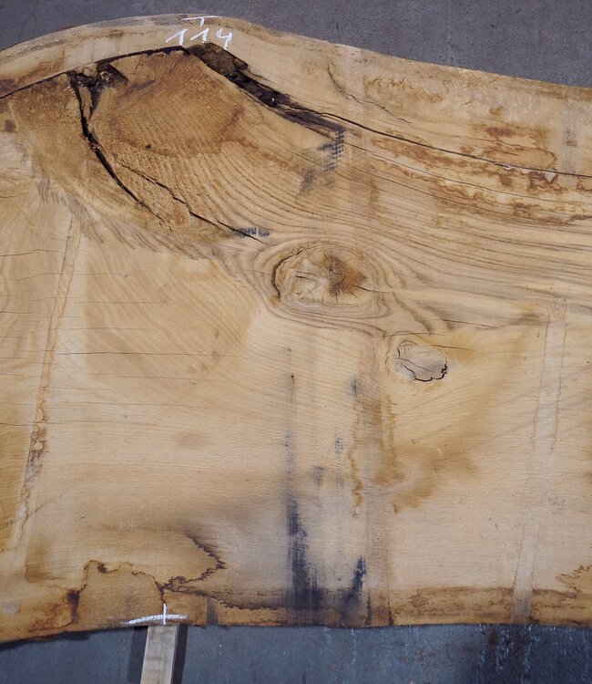 Oak table top, approx. 3150 x 870 x 80 mm, 13620
