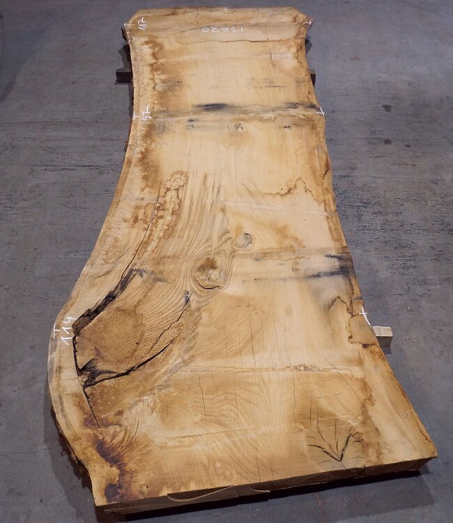 Eiche Tischplatte, ca. 3150 x 870 x 80 mm, 13620