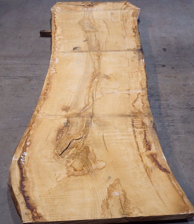 Oak table top, approx. 3150 x 900 x 80 mm, 13622