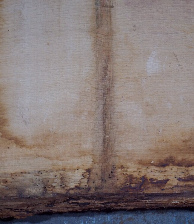 Oak table top, approx. 3150 x 840 x 80 mm, 13624