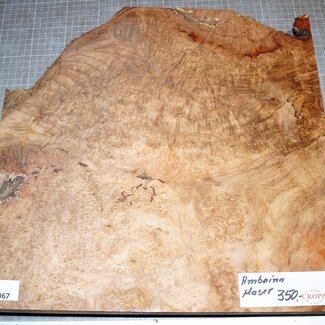 Amboina Maser, ca. 400 x 400 x 30-35 mm, 4,4 kg