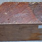Sapeli Mahagoni pommelé, ca. 155 x 155 x 52 mm, 0,8 kg