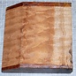 Sapele Mahogany pommelé, approx. 140 x 140 x 49 mm, 0,7 kg