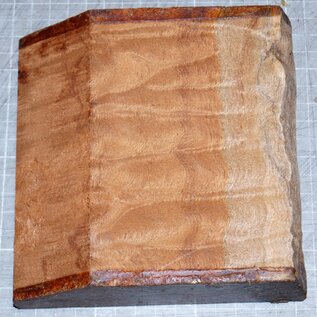 Sapele Mahogany pommelé, approx. 140 x 135 x 49 mm, 0,7 kg