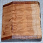 Sapeli Mahagoni pommelé, ca. 140 x 140 x 49 mm, 0,7 kg