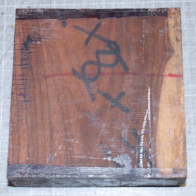 Cocobolo Rosewood, approx. 150 x 145 x 52 mm, 1,2 kg