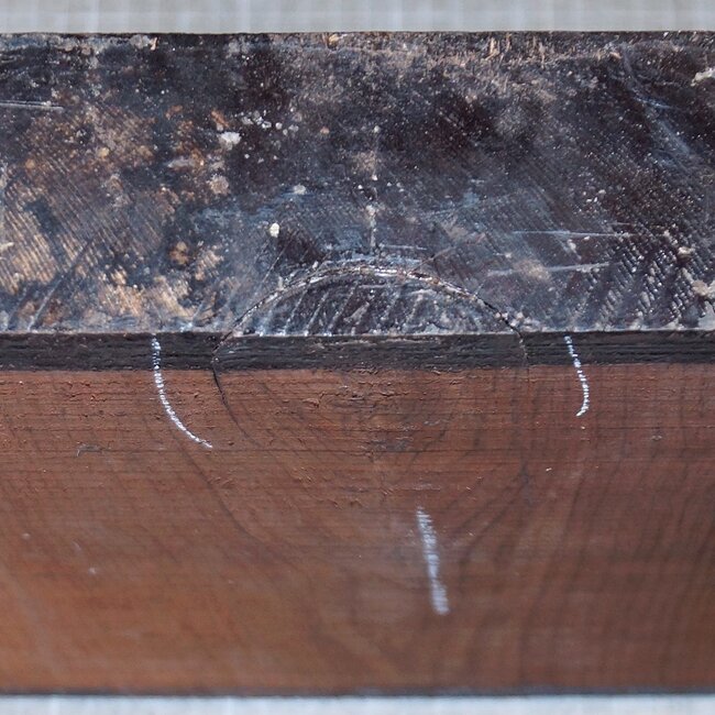 Cocobolo Rosewood, approx. 250 x 245 x 60 mm, 3,8 kg