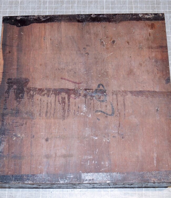 Cocobolo Palisander, ca. 250 x 245 x 60 mm, 3,9 kg