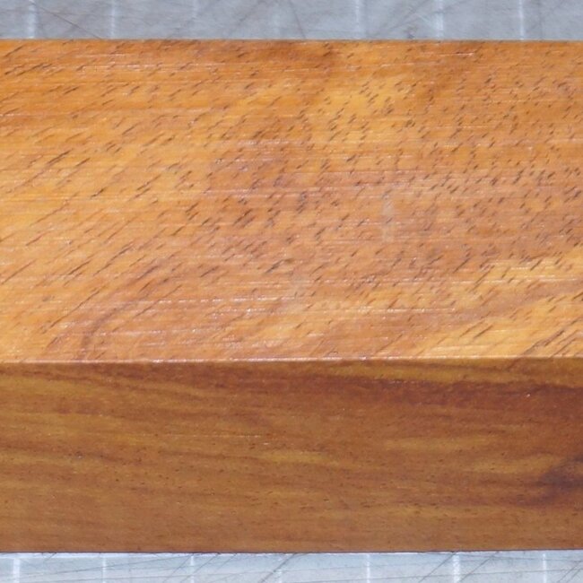 Afzelia knife handle, approx. 40 x 40 x 130 mm, 0,2 kg