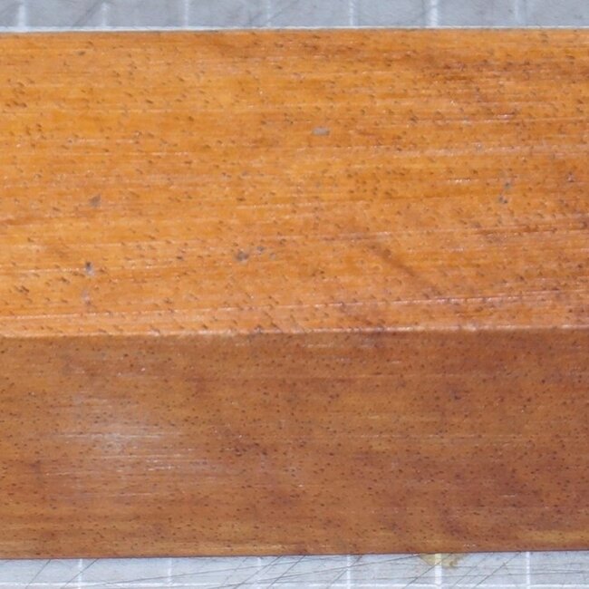 Afzelia knife handle, approx. 40 x 40 x 130 mm, 0,2 kg