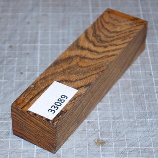 Bocote knife handle, approx. 30 x 40 x 150 mm, 0,2 kg