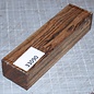 Bocote knife handle, approx. 30 x 40 x 150 mm, 0,2 kg