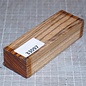 Zebrawood knife handle, approx. 30 x 40 x 120 mm, 0,2 kg