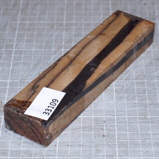 Makassar Ebenholz Messergriff, ca. 25 x 43 x 180 mm, 0,2 kg