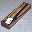Macassar ebony knife handle, approx. 25 x 43 x 180 mm, 0,2 kg
