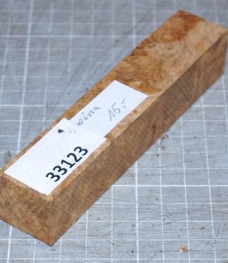Amboyna burl pen blank, approx. 25 x 25 x 125 mm, 0,1 kg