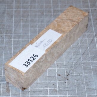 Amboyna burl pen blank, approx. 25 x 25 x 125 mm, 0,1 kg