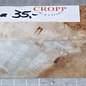 Amboyna burl knife handle, approx. 40 x 40 x 150 mm, 0,2 kg