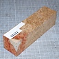 Amboyna burl knife handle, approx. 40 x 40 x 150 mm, 0,2 kg