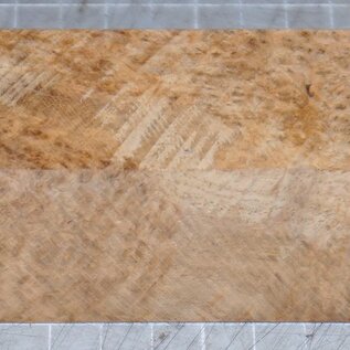 Amboyna burl knife handle, approx. 40 x 40 x 150 mm, 0,2 kg