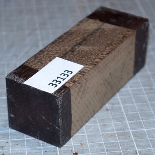 Ziricote knife handle, approx. 40 x 40 x 120 mm, 0,2 kg