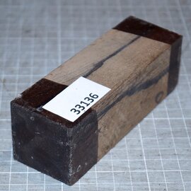 Ziricote knife handle, approx. 40 x 40 x 120 mm, 0,2 kg
