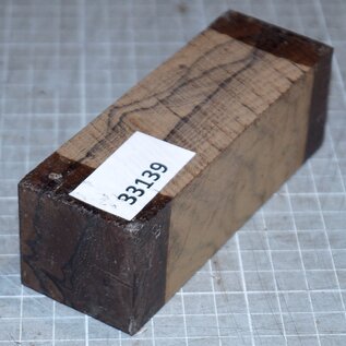 Ziricote knife handle, approx. 40 x 40 x 120 mm, 0,2 kg