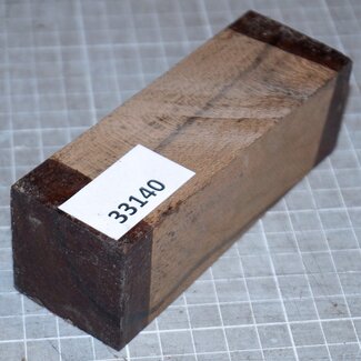 Ziricote knife handle, approx. 40 x 40 x 120 mm, 0,2 kg