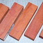 Padouk knife handle, approx. 150 x 40 x 25 mm, 0,2 kg