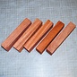 Padouk knife handle, approx. 150 x 40 x 25 mm, 0,2 kg
