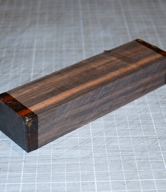 Makassar Ebenholz Messergriff, ca. 150 x 40 x 28 mm, 0,3 kg