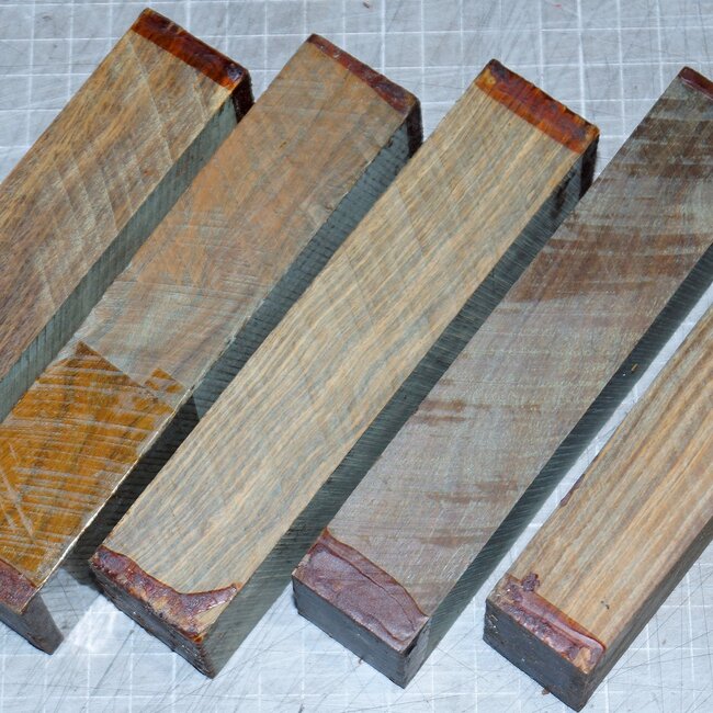 Lignum Vitae knife handle, approx. 150 x 40 x 30 mm, 0,3 kg