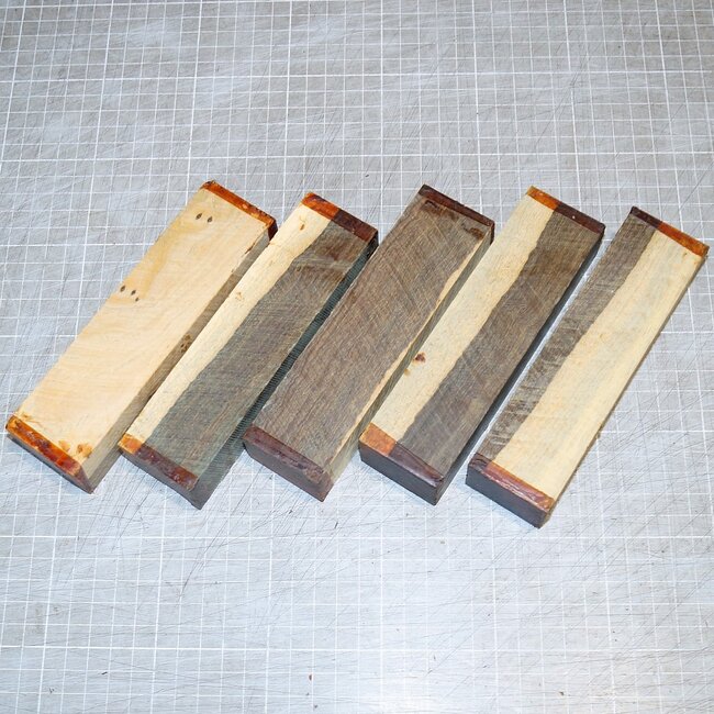 Pockholz mit Splint Messergriff, ca. 150 x 40 x 30 mm, 0,3 kg