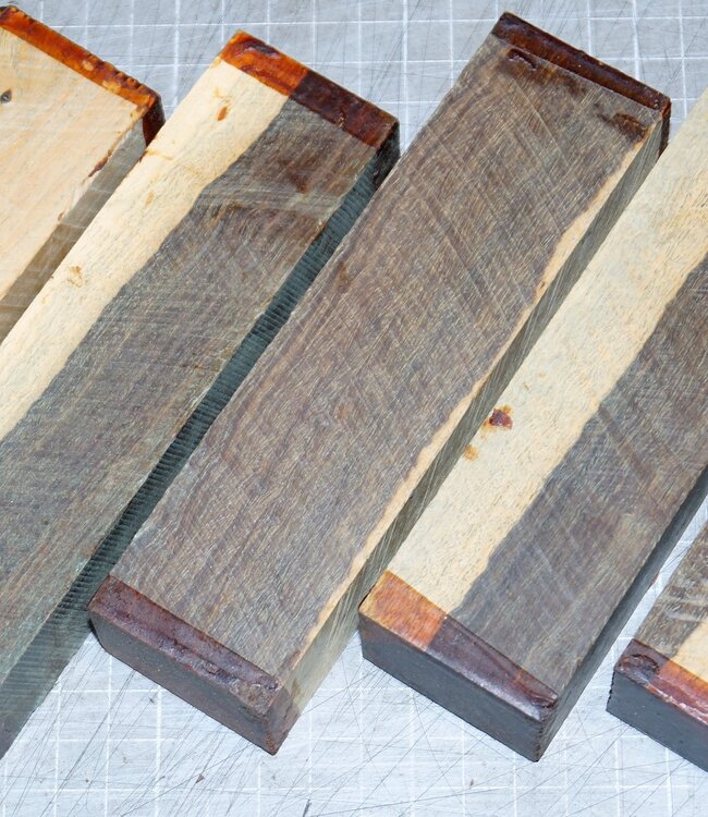 Pockholz mit Splint Messergriff, ca. 150 x 40 x 30 mm, 0,3 kg