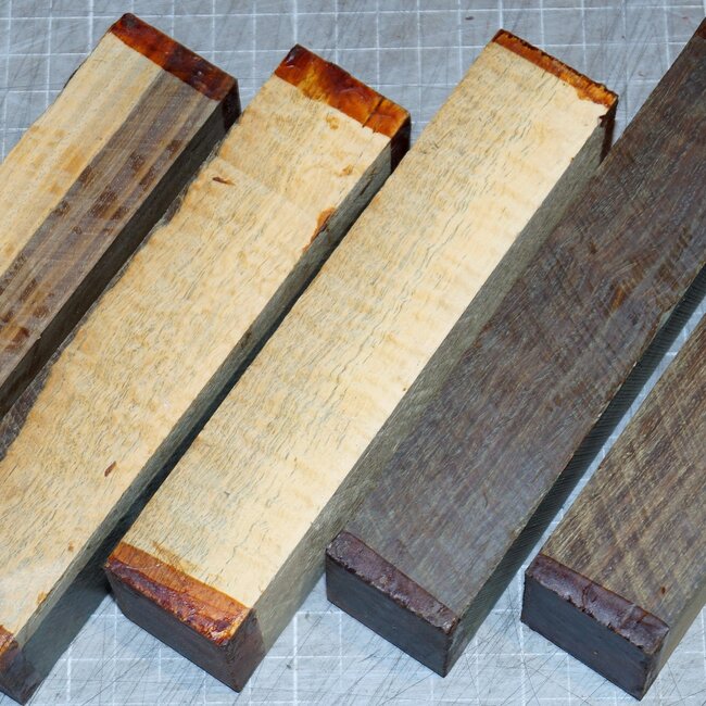 Lignum Vitae with sap knife handle, approx. 150 x 40 x 30 mm, 0,3 kg