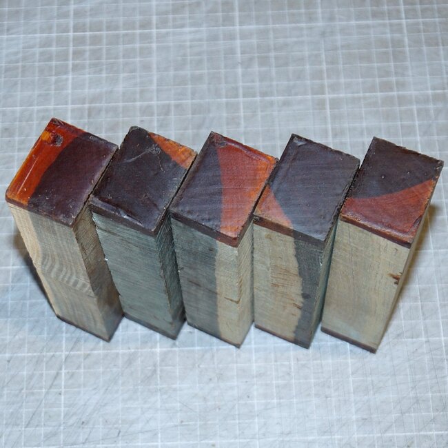 Lignum Vitae with sap knife handle, approx. 150 x 40 x 30 mm, 0,3 kg