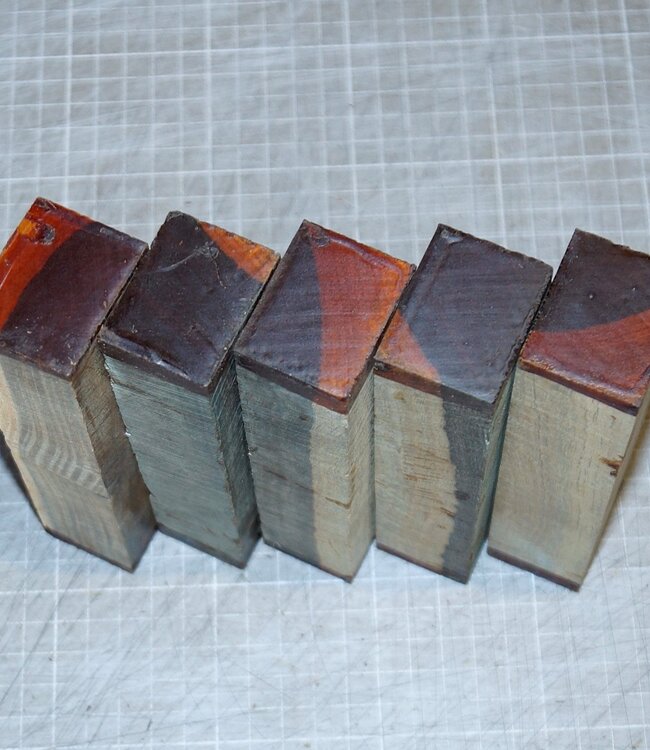 Pockholz mit Splint Messergriff, ca. 150 x 40 x 30 mm, 0,3 kg