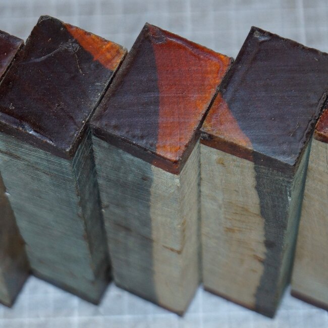 Lignum Vitae with sap knife handle, approx. 150 x 40 x 30 mm, 0,3 kg