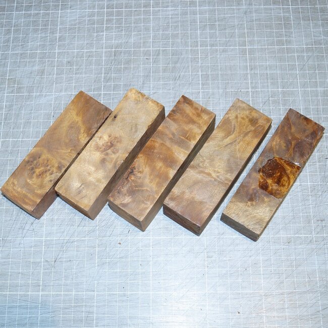 Golden Madrone knife handle, approx. 120 x 37 x 27 mm, 0,2 kg