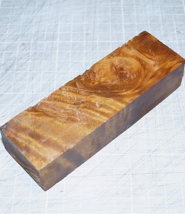 Golden Madrone Messergriff, ca. 120 x 37 x 27 mm, 0,2 kg