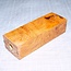 Afzelia burl knife handle, approx. 100(120) x 40 x 28 mm, 0,2 kg