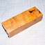 Afzelia burl knife handle, approx. 100(120) x 40 x 28 mm, 0,2 kg