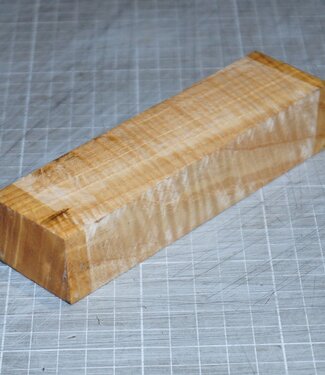 Ash fiddleback knife handle, approx. 150 x 40 x 30 mm, 0,2 kg